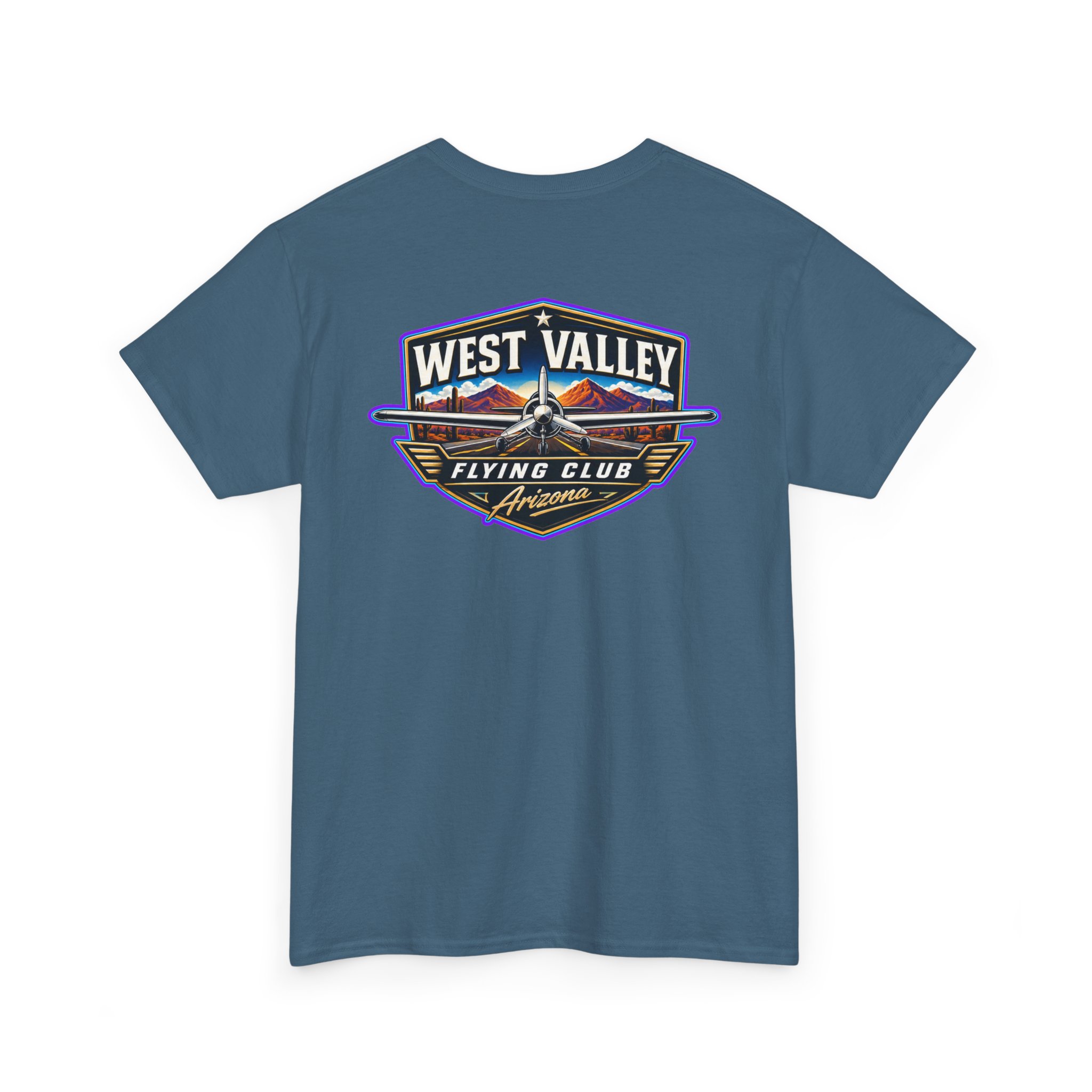 West Valley Flying Club Tee — Vintage Desert Airstrip Logo T‑Shirt - Image 3