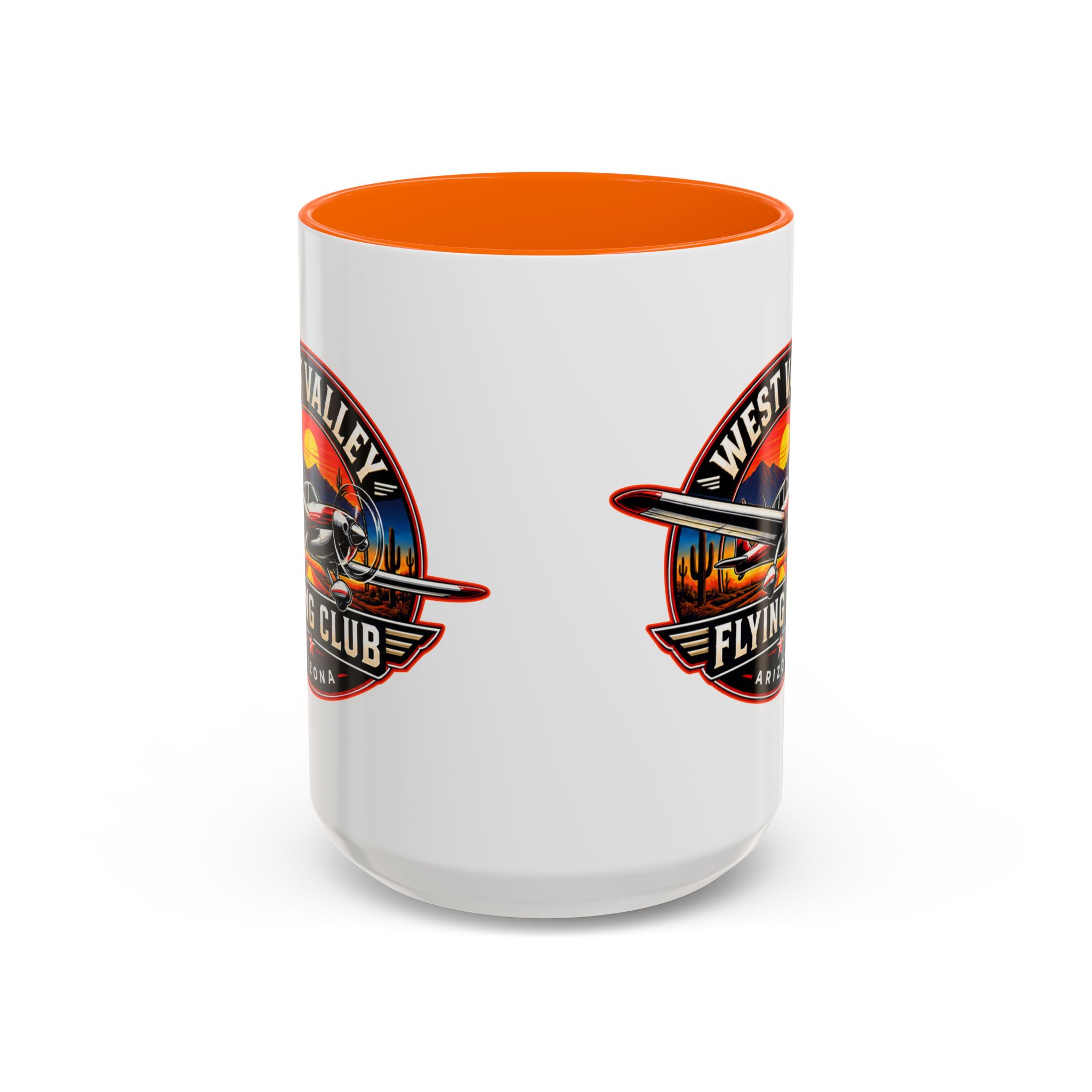 West Valley Flying Club Accent Coffee Mug — Arizona Aviation Logo (11/15oz) - Image 48