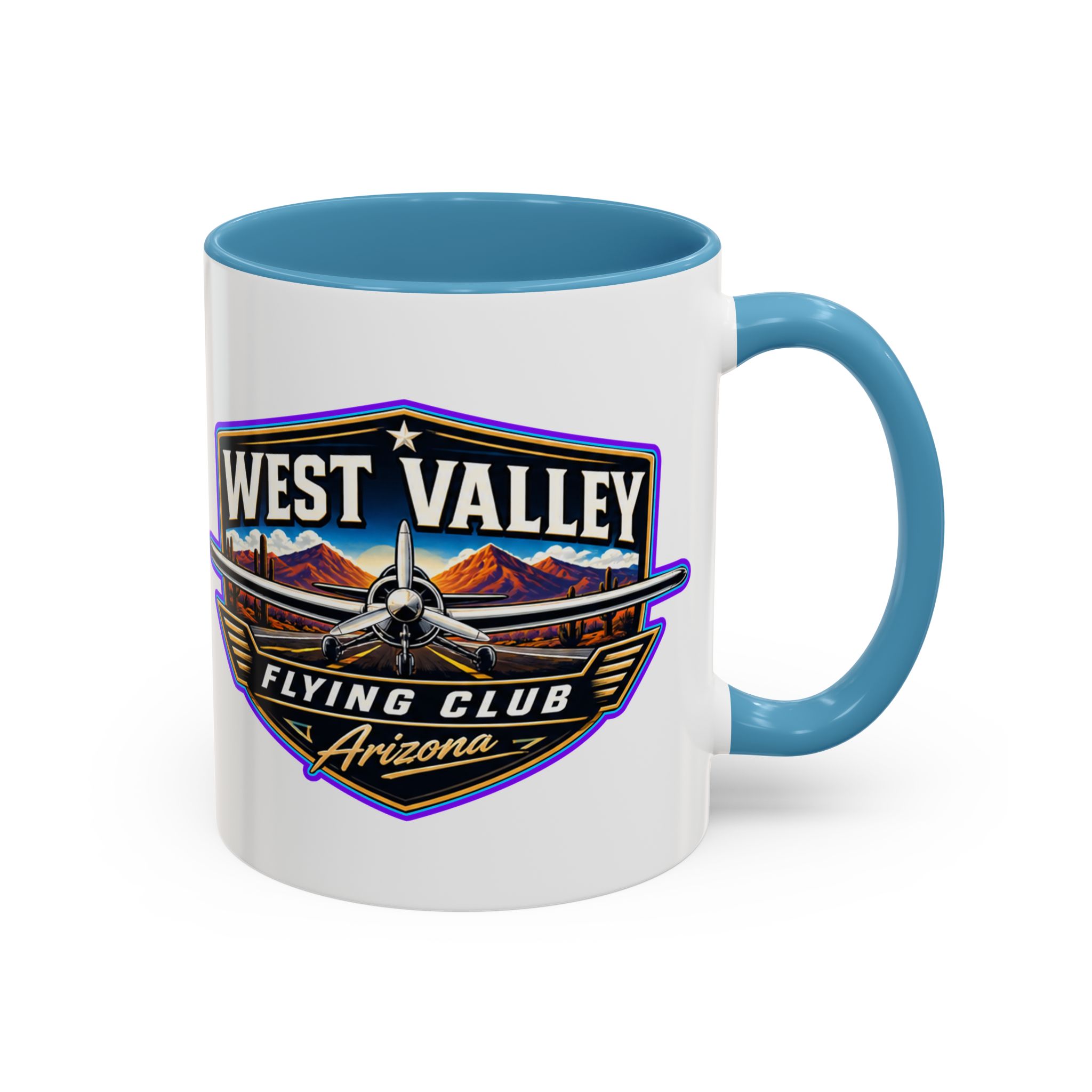 West Valley Flying Club Arizona Coffee Mug — Vintage Airplane Pilot Gift (11/15oz) - Image 14