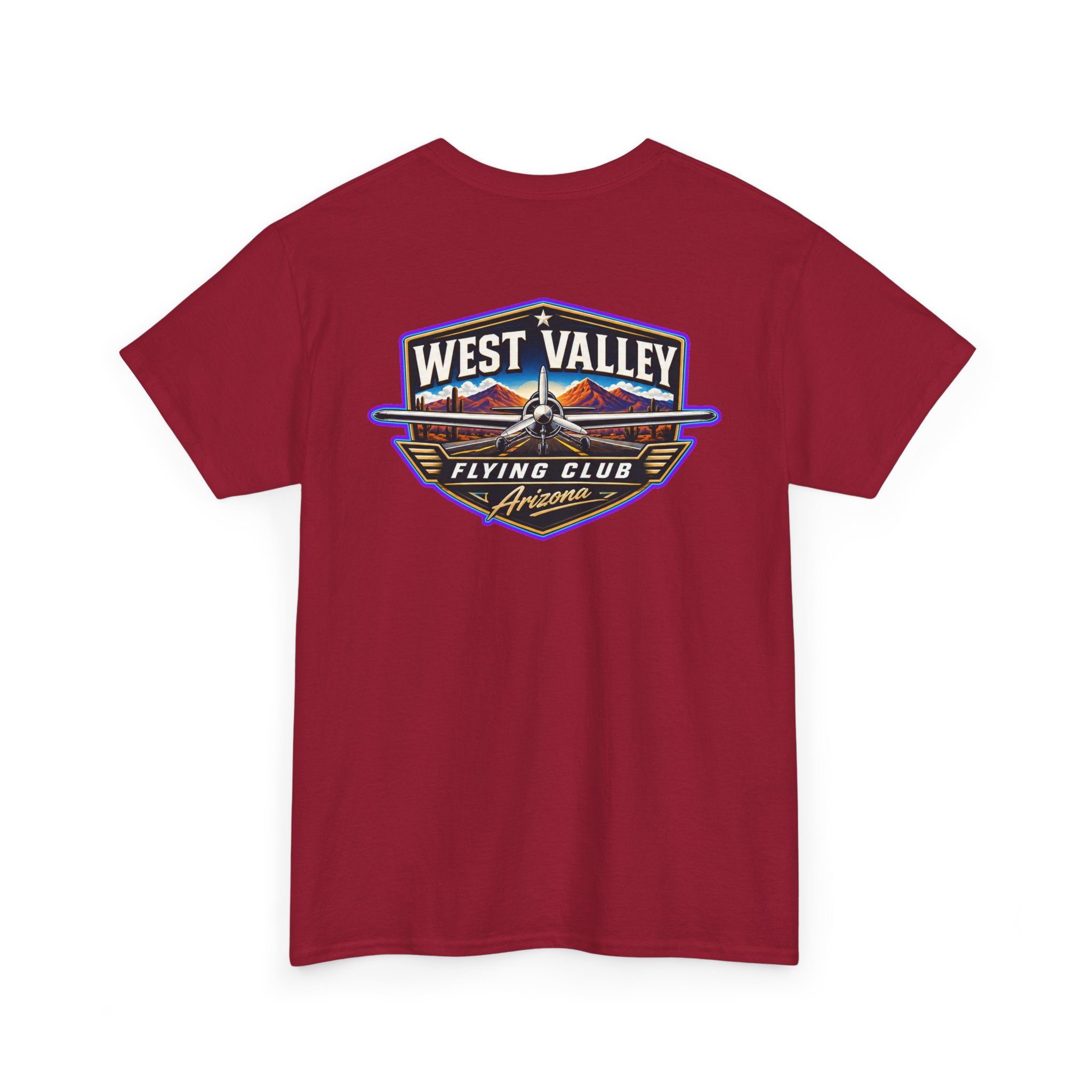 West Valley Flying Club Tee — Vintage Desert Airstrip Logo T‑Shirt - Image 36