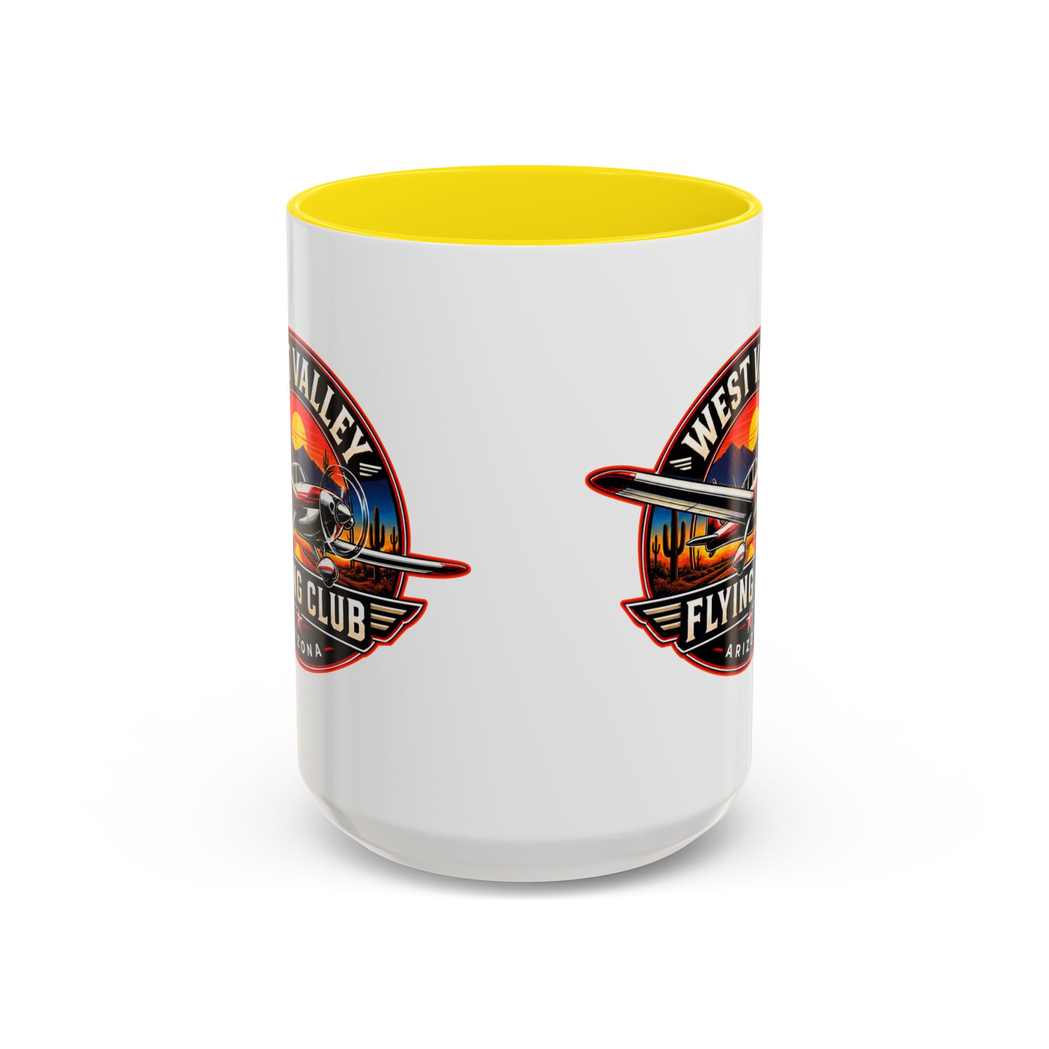 West Valley Flying Club Accent Coffee Mug — Arizona Aviation Logo (11/15oz) - Image 52
