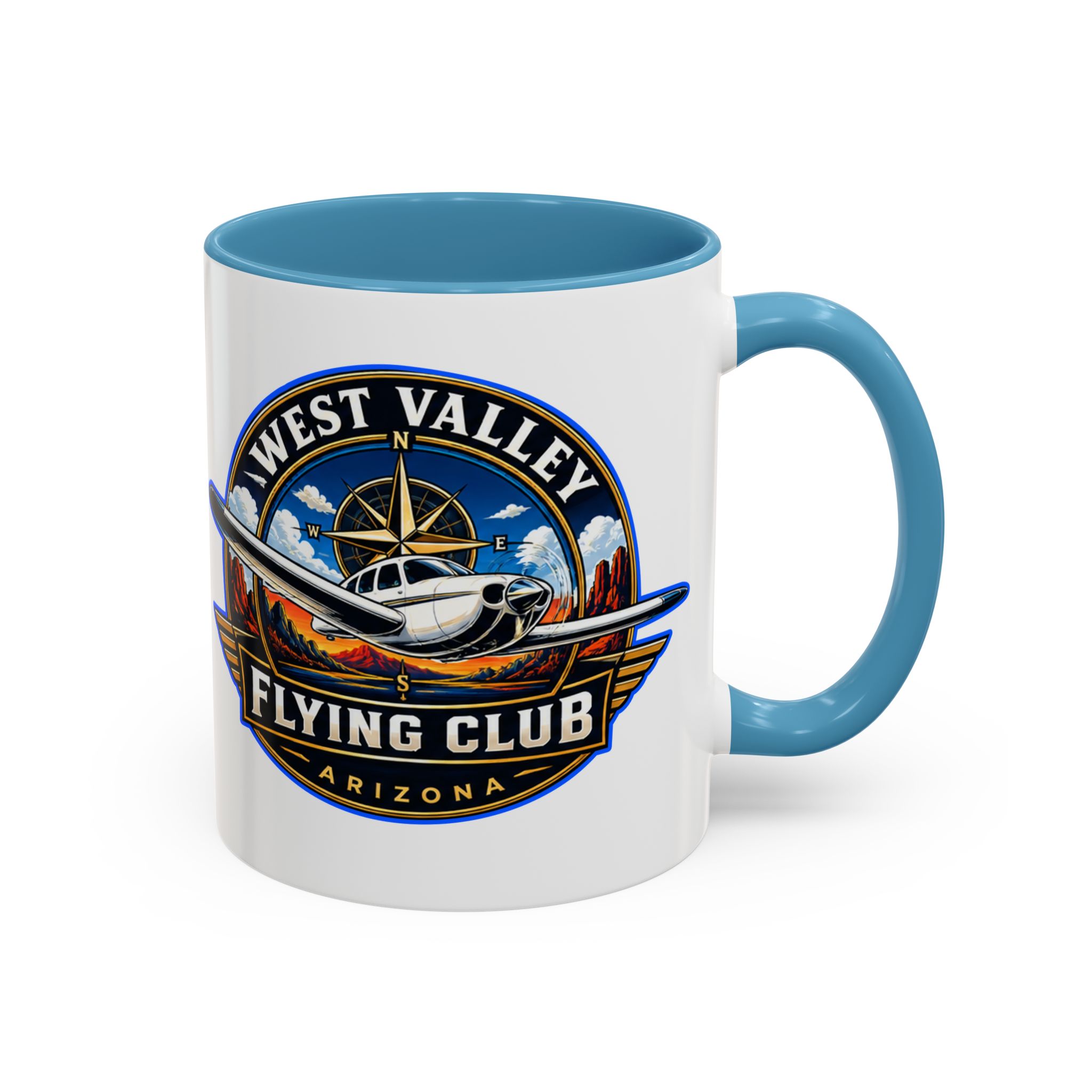 West Valley Flying Club Coffee Mug — Arizona Airplane Accent Mug (11/15oz)