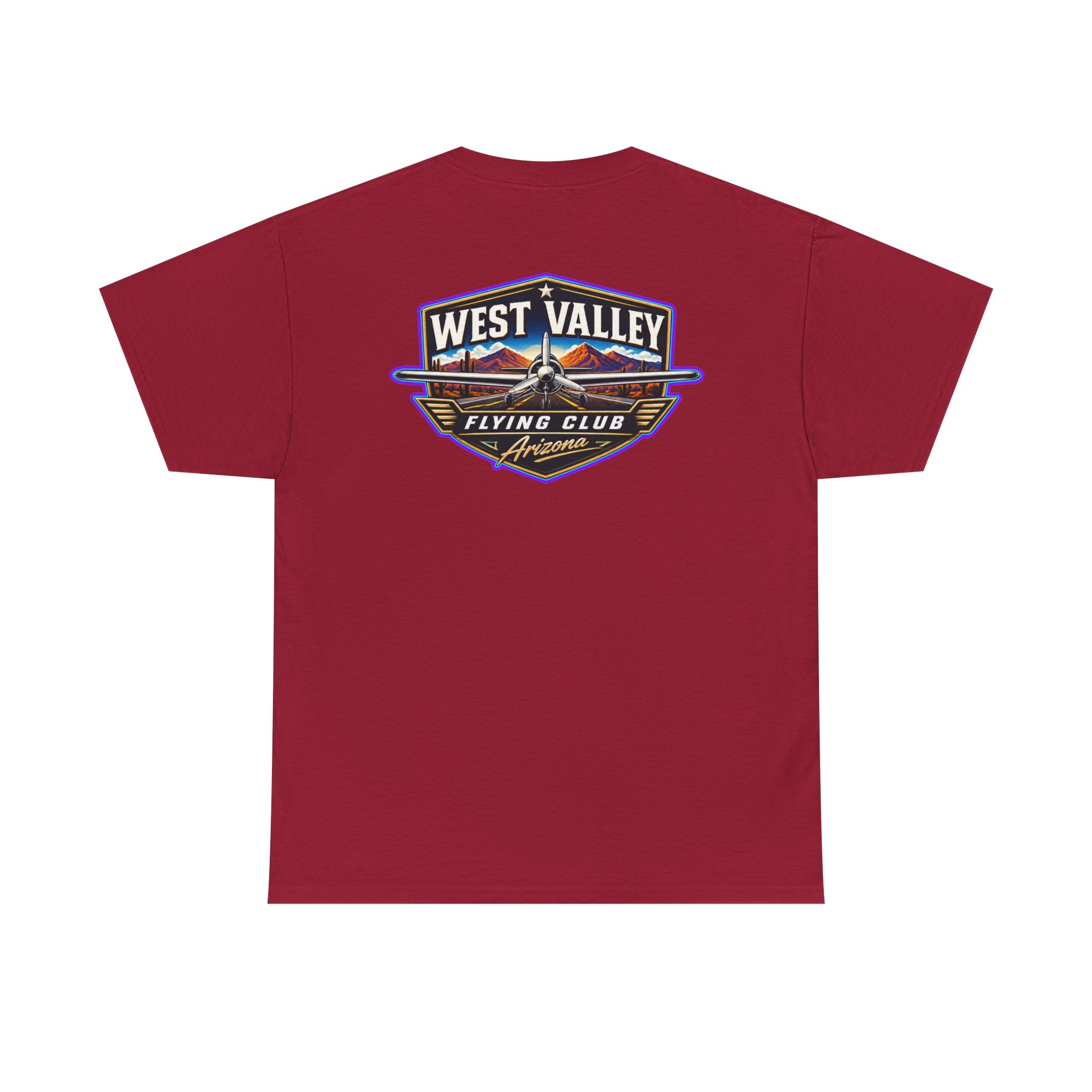 West Valley Flying Club Tee — Vintage Desert Airstrip Logo T‑Shirt - Image 35
