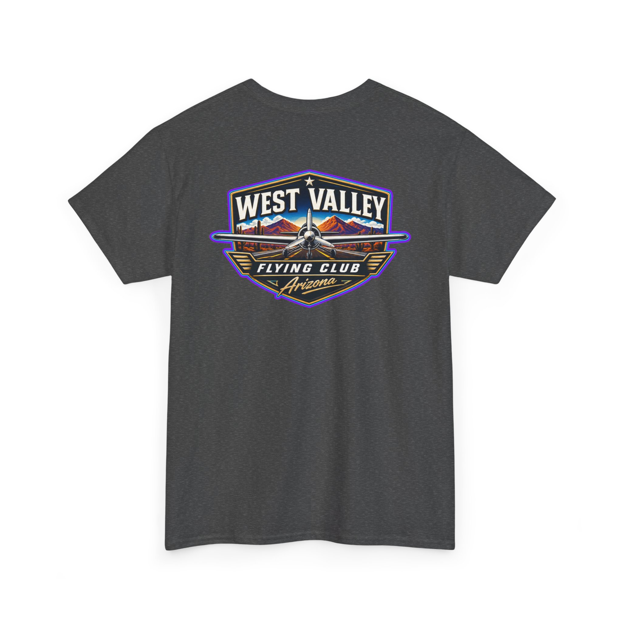 West Valley Flying Club Tee — Vintage Desert Airstrip Logo T‑Shirt - Image 24