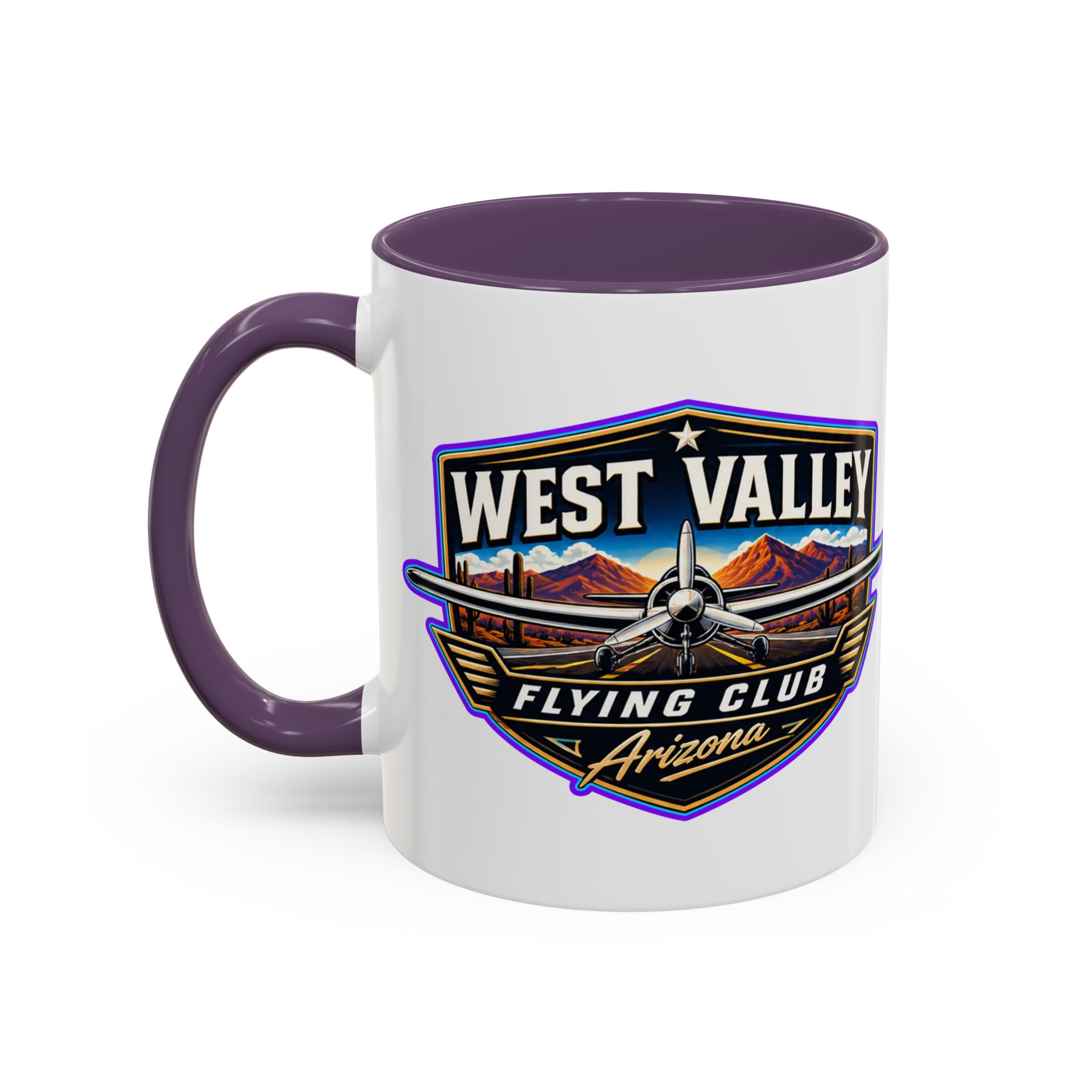 West Valley Flying Club Arizona Coffee Mug — Vintage Airplane Pilot Gift (11/15oz) - Image 27