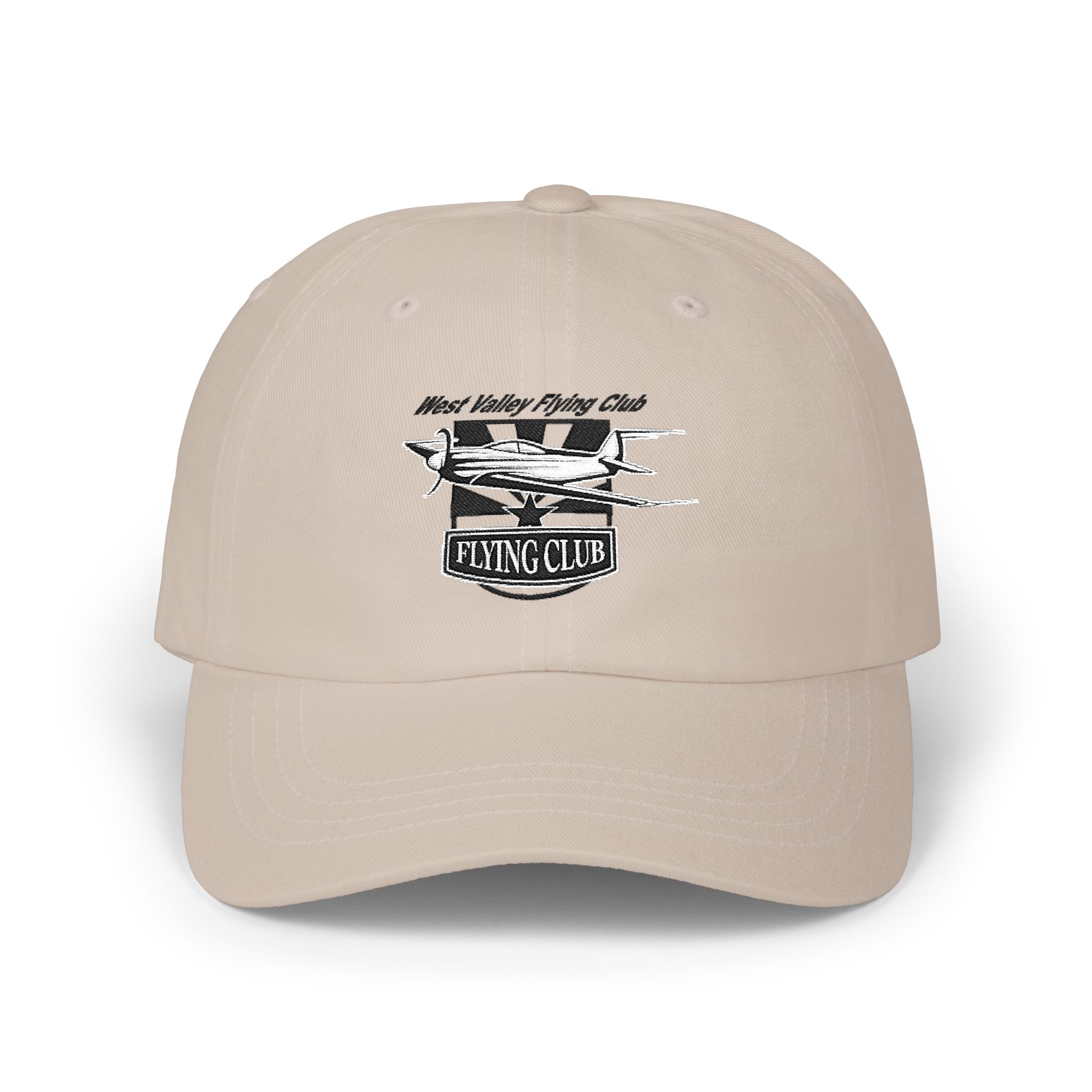 Aviation Club Classic Dad Cap — "Flying Club" Vintage Plane Embroidered Hat - Image 3