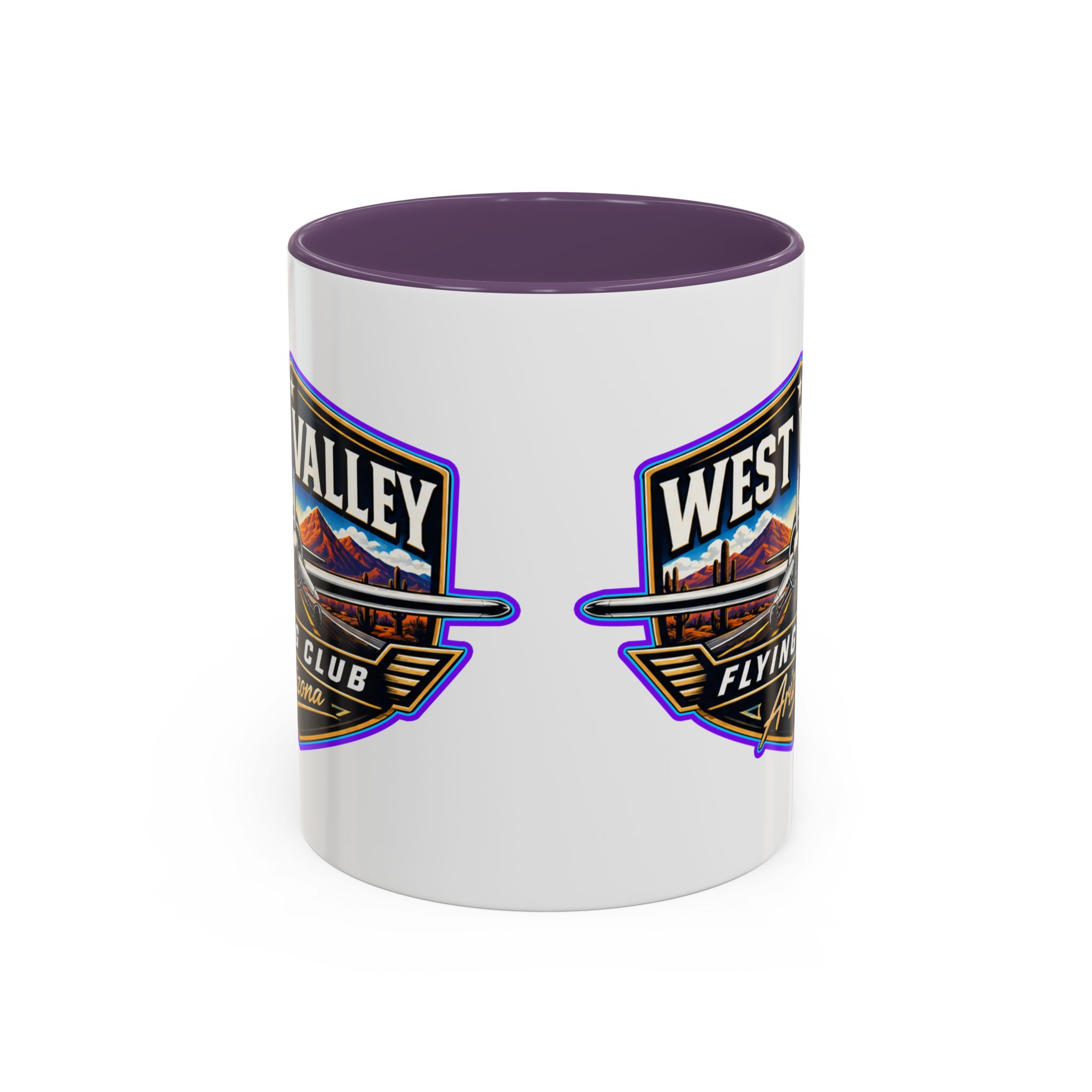 West Valley Flying Club Arizona Coffee Mug — Vintage Airplane Pilot Gift (11/15oz) - Image 25