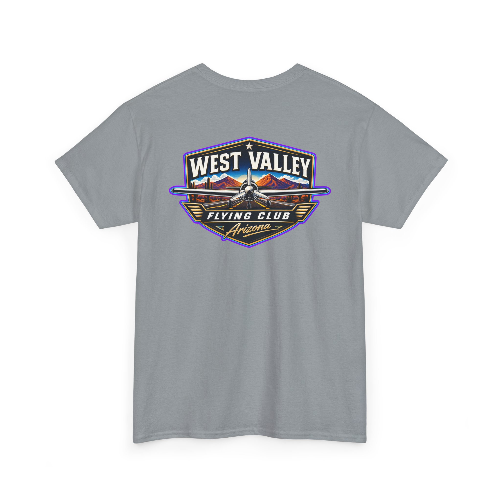 West Valley Flying Club Tee — Vintage Desert Airstrip Logo T‑Shirt - Image 4