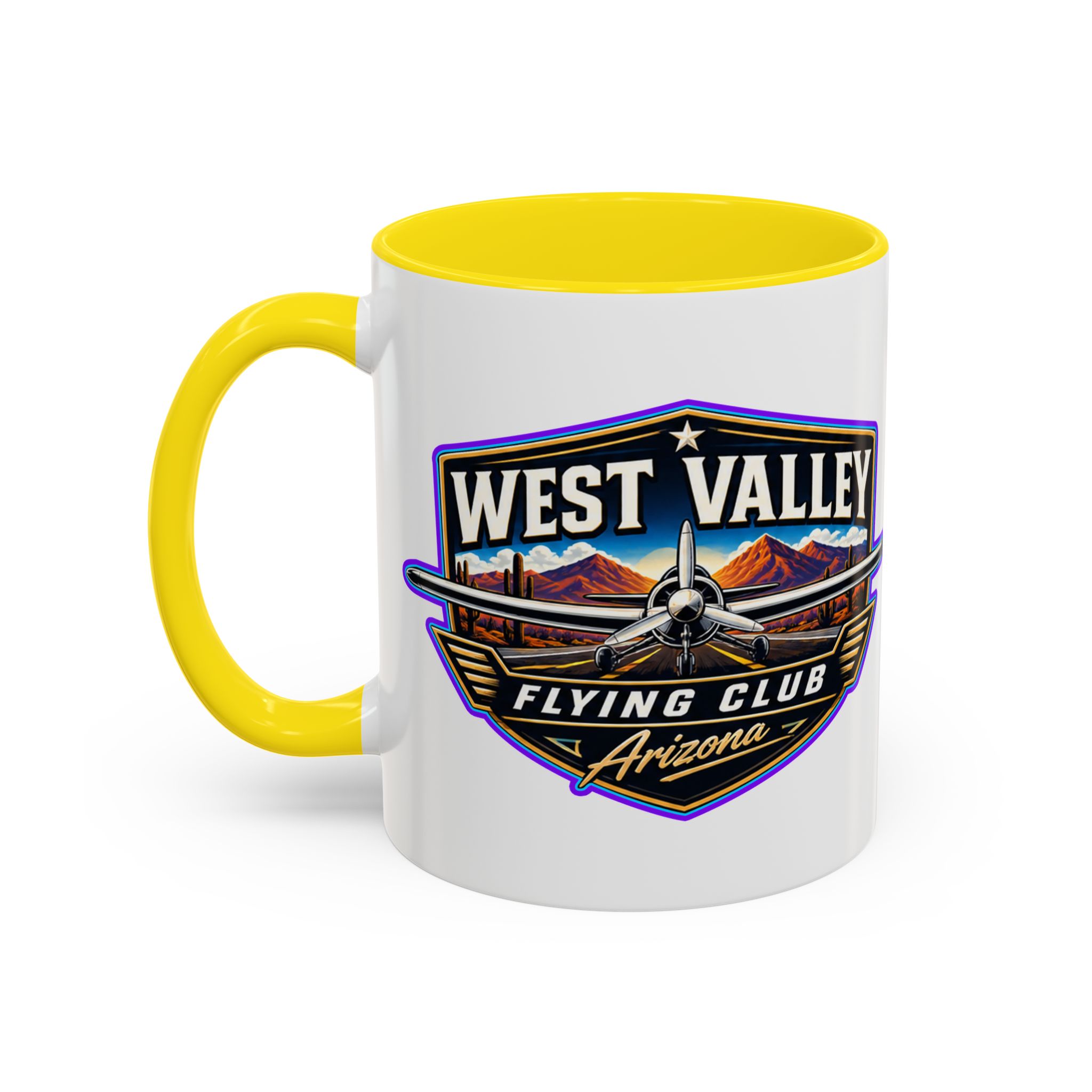 West Valley Flying Club Arizona Coffee Mug — Vintage Airplane Pilot Gift (11/15oz) - Image 21