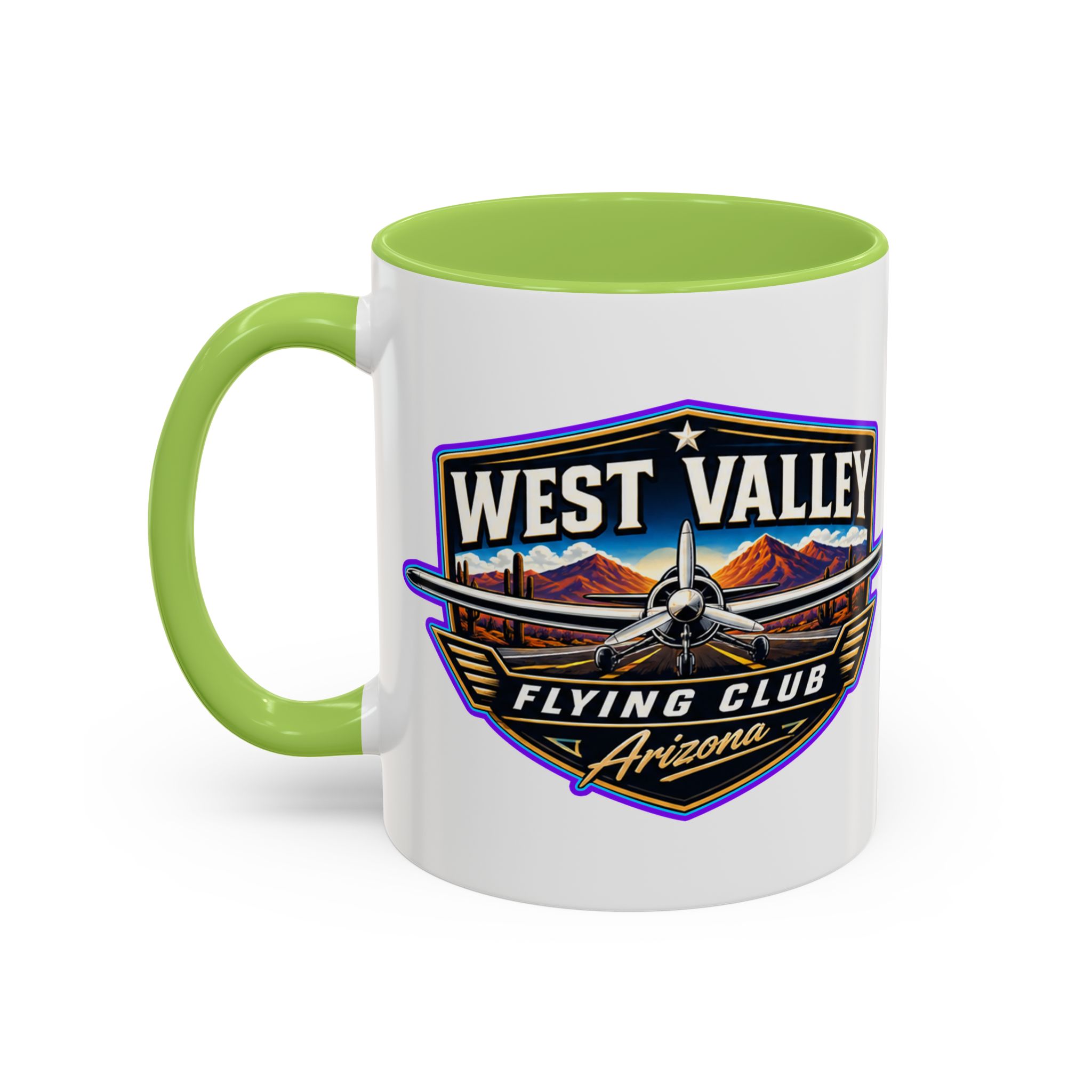 West Valley Flying Club Arizona Coffee Mug — Vintage Airplane Pilot Gift (11/15oz) - Image 24