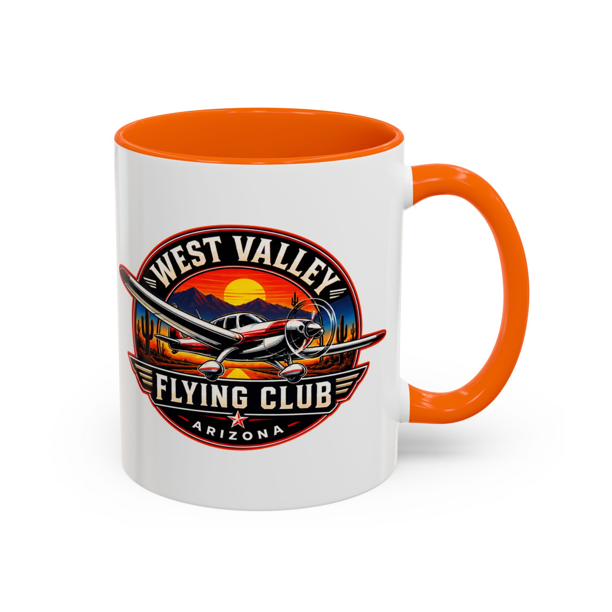 West Valley Flying Club Accent Coffee Mug — Arizona Aviation Logo (11/15oz) - Image 16