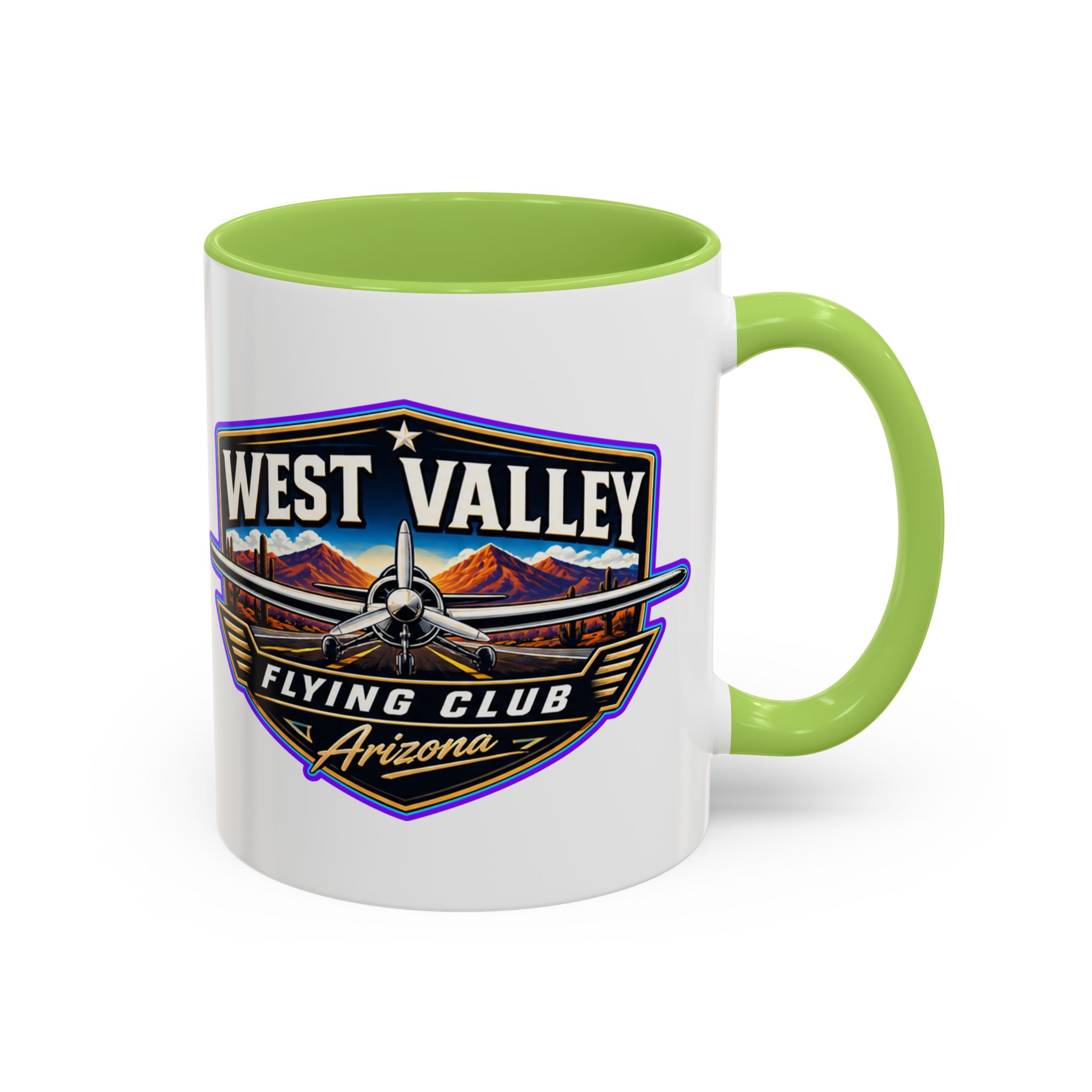 West Valley Flying Club Arizona Coffee Mug — Vintage Airplane Pilot Gift (11/15oz) - Image 23