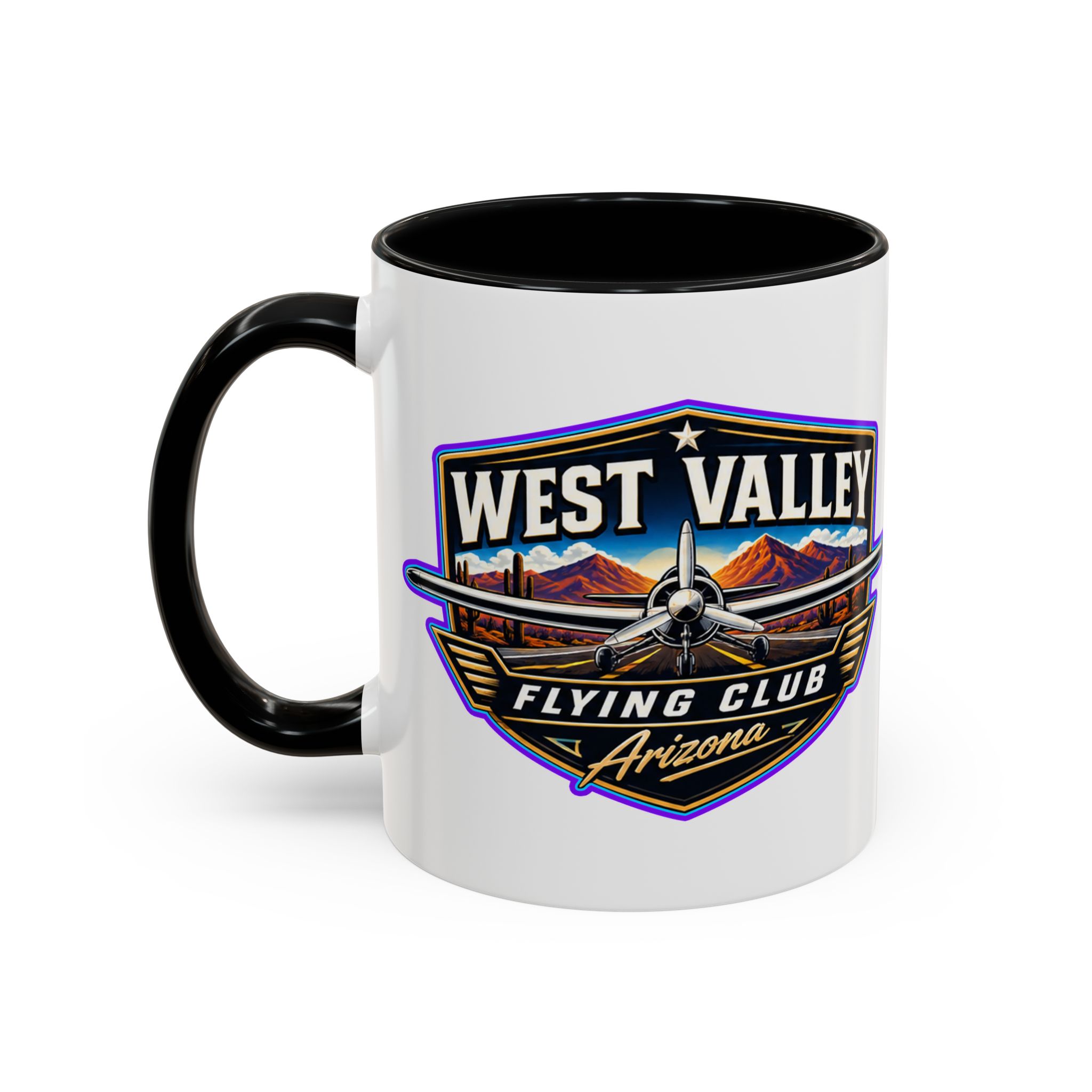 West Valley Flying Club Arizona Coffee Mug — Vintage Airplane Pilot Gift (11/15oz) - Image 3