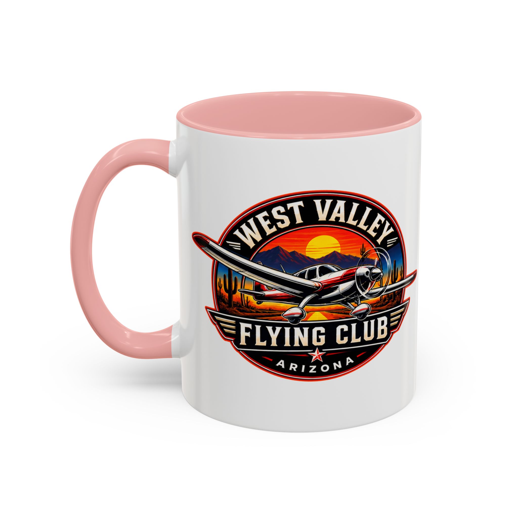 West Valley Flying Club Accent Coffee Mug — Arizona Aviation Logo (11/15oz) - Image 11