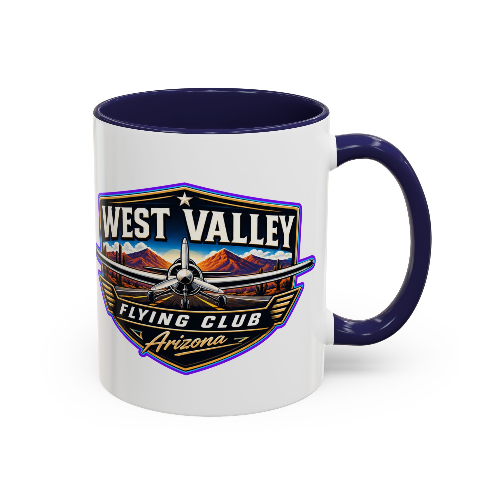 West Valley Flying Club Arizona Coffee Mug — Vintage Airplane Pilot Gift (11/15oz) - Image 5