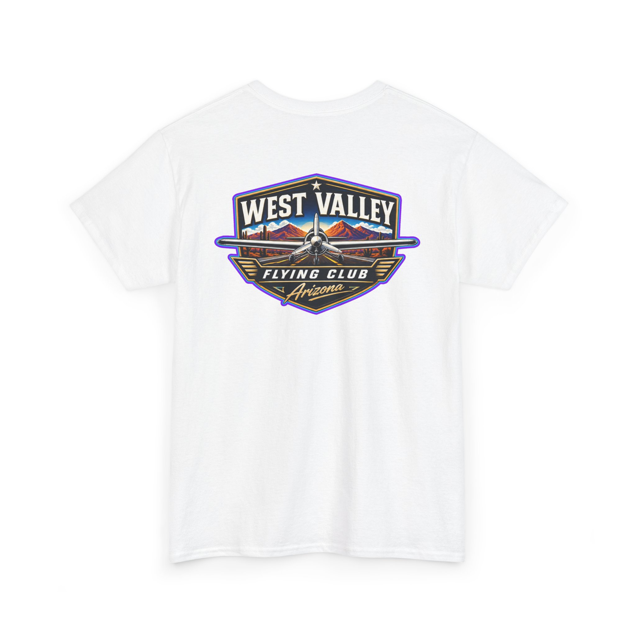 West Valley Flying Club Tee — Vintage Desert Airstrip Logo T‑Shirt - Image 9