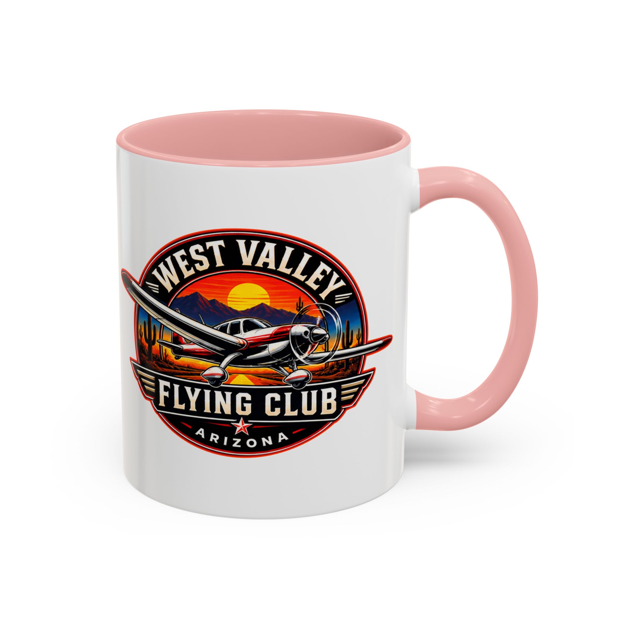 West Valley Flying Club Accent Coffee Mug — Arizona Aviation Logo (11/15oz) - Image 10