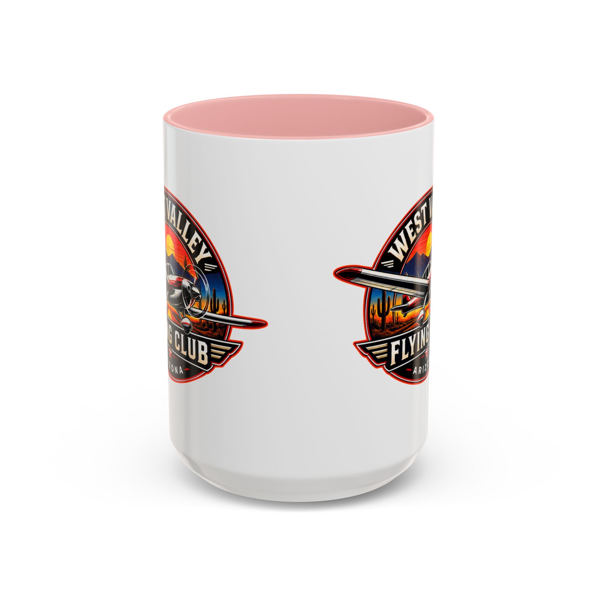 West Valley Flying Club Accent Coffee Mug — Arizona Aviation Logo (11/15oz) - Image 36