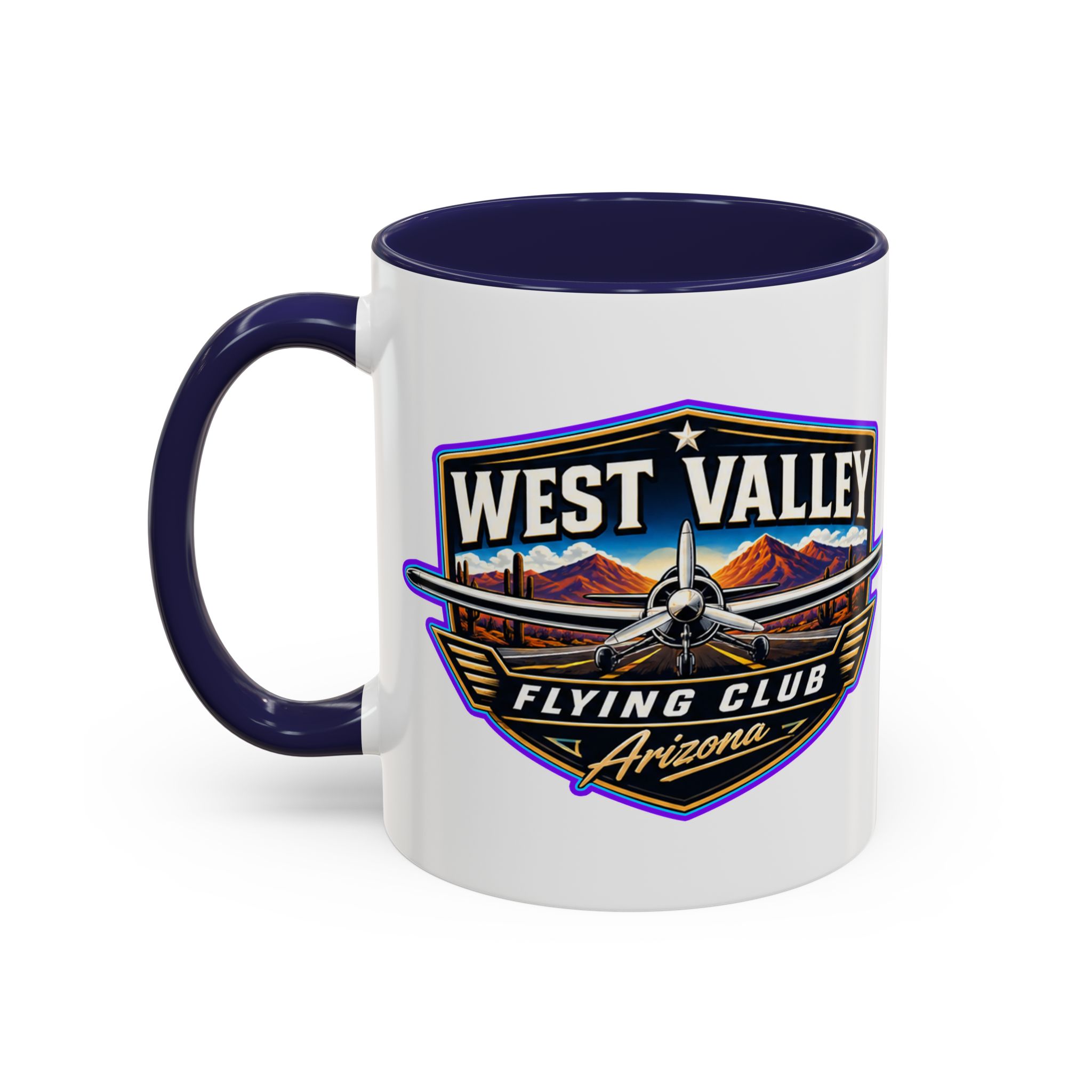 West Valley Flying Club Arizona Coffee Mug — Vintage Airplane Pilot Gift (11/15oz) - Image 6