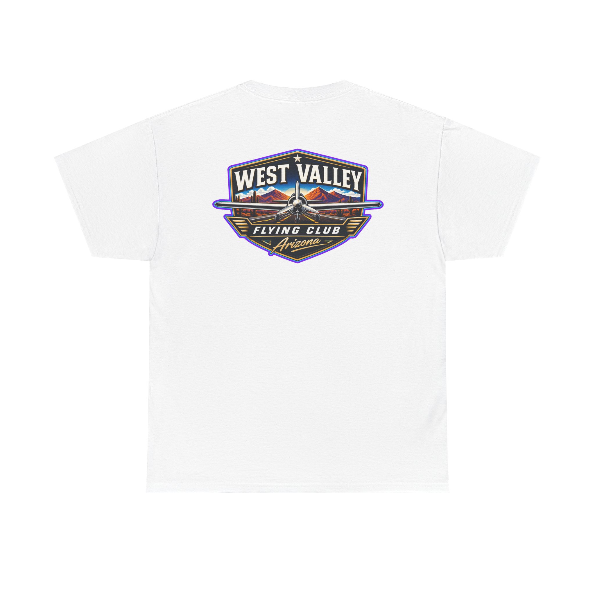 West Valley Flying Club Tee — Vintage Desert Airstrip Logo T‑Shirt - Image 8