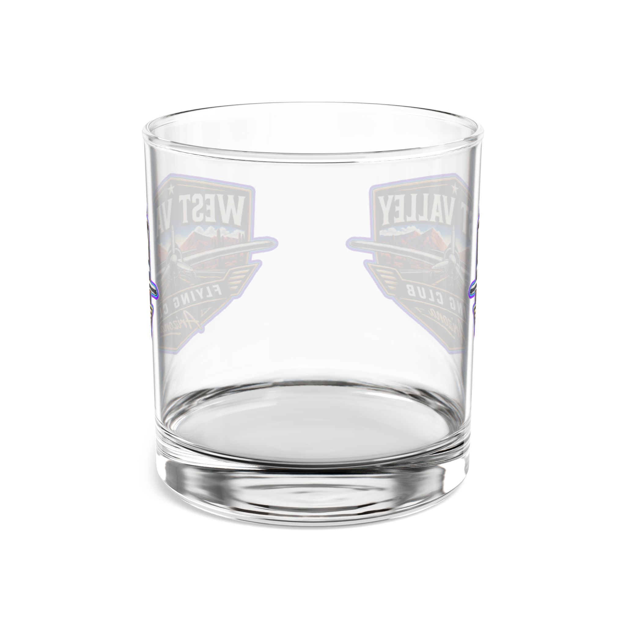 West Valley Flying Club 10oz Rocks Glass — Aviation Whiskey Tumbler - Image 2