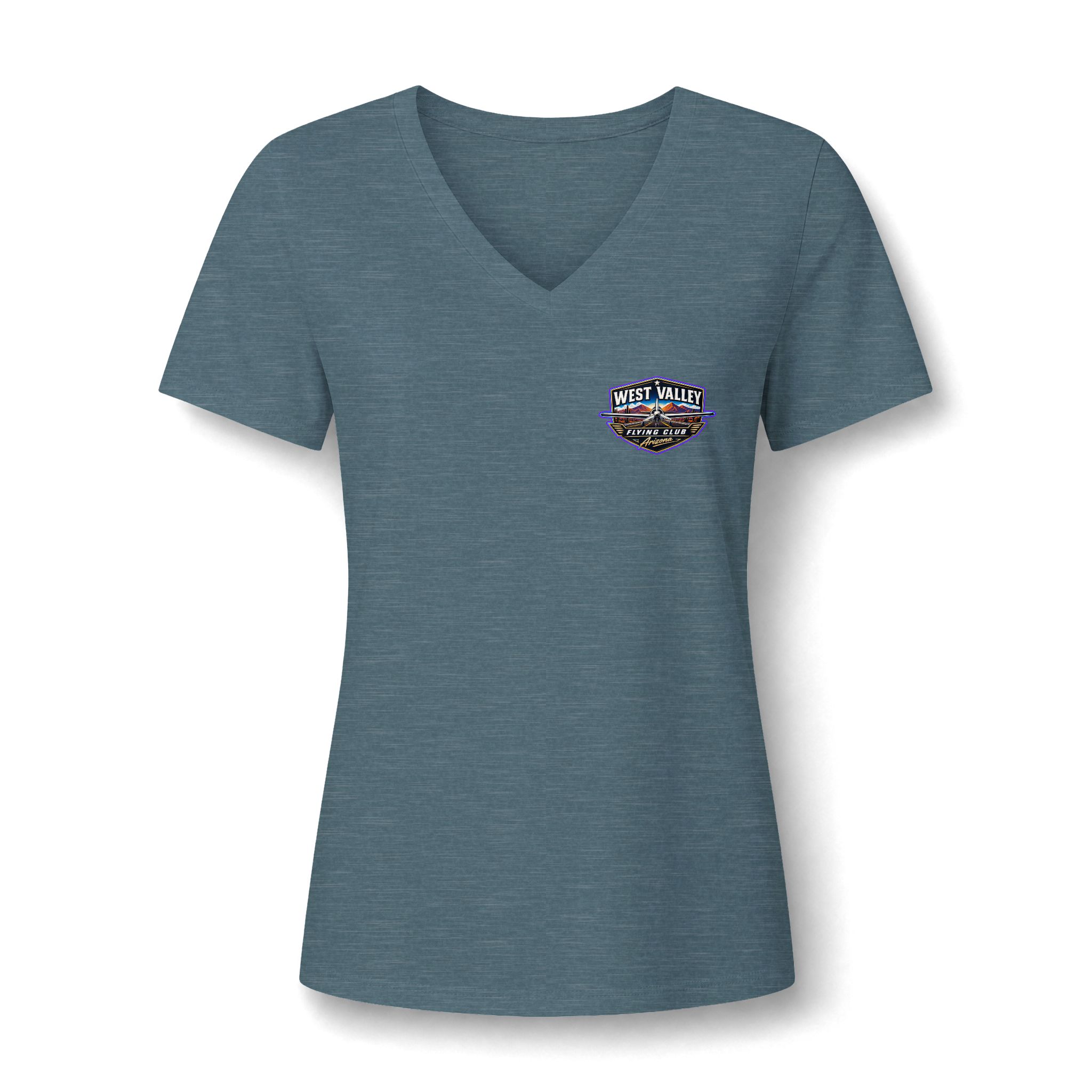 Women's V-Neck Tee — West Valley flying Club - Image 16