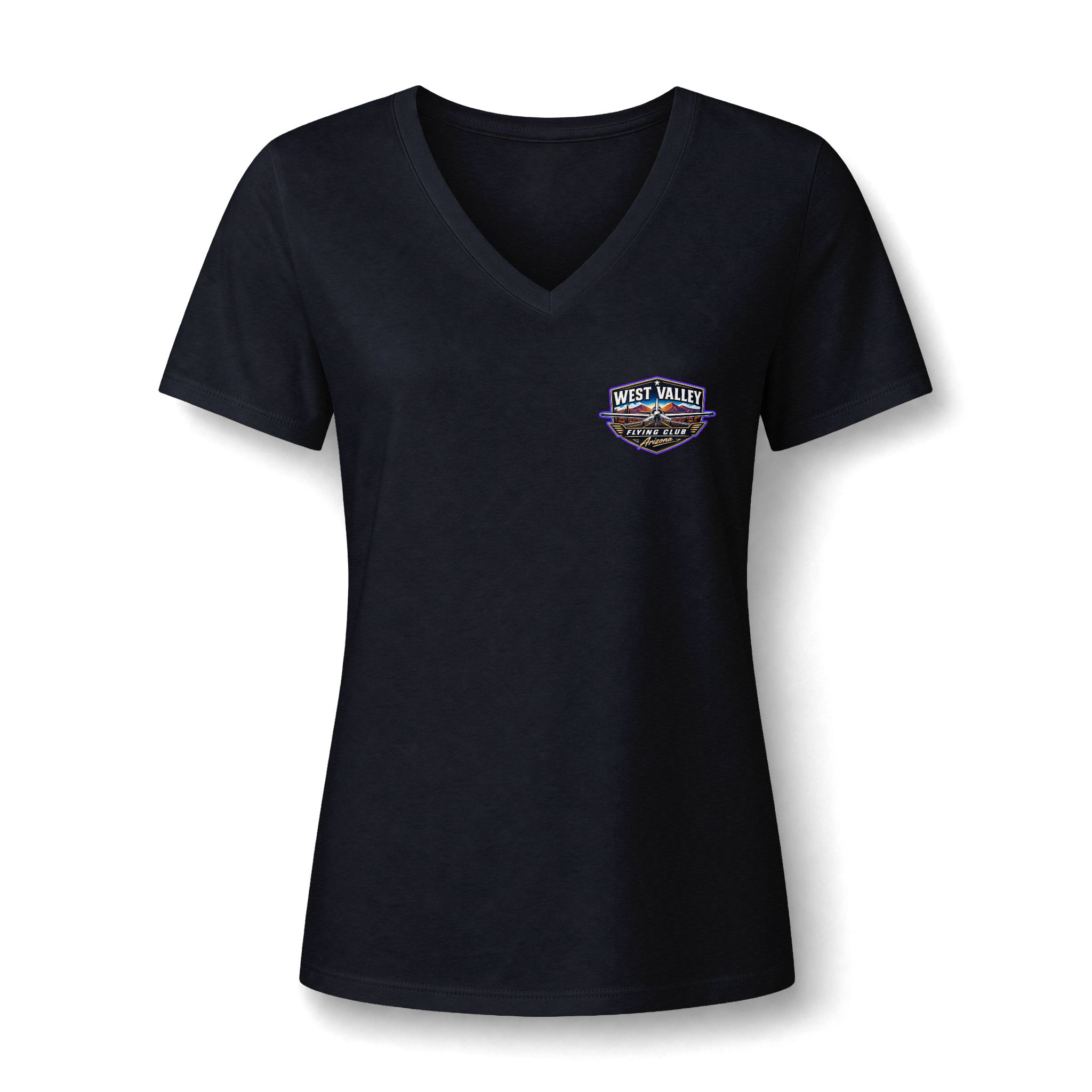 Women's V-Neck Tee — West Valley flying Club - Image 8