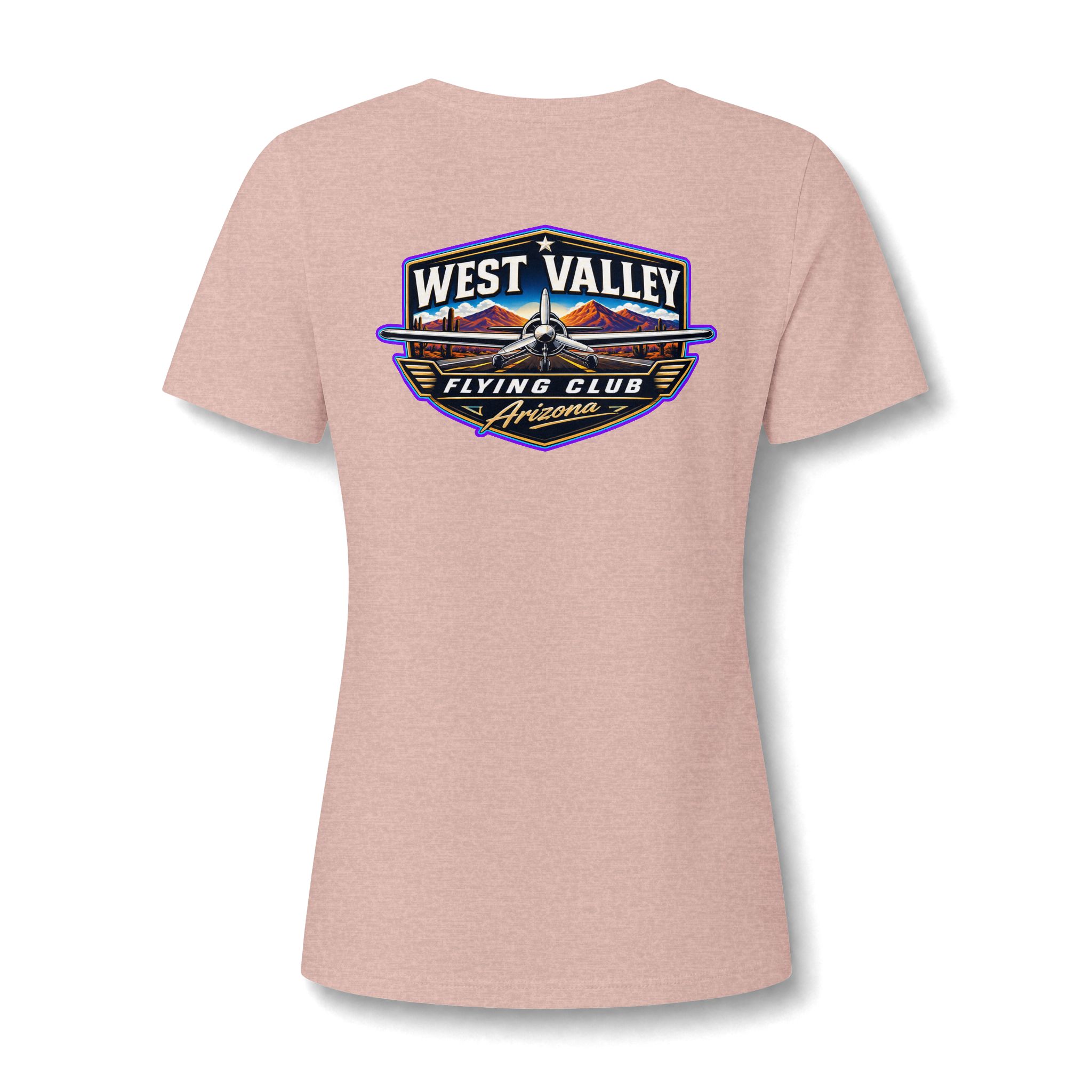 Women's V-Neck Tee — West Valley flying Club - Image 13