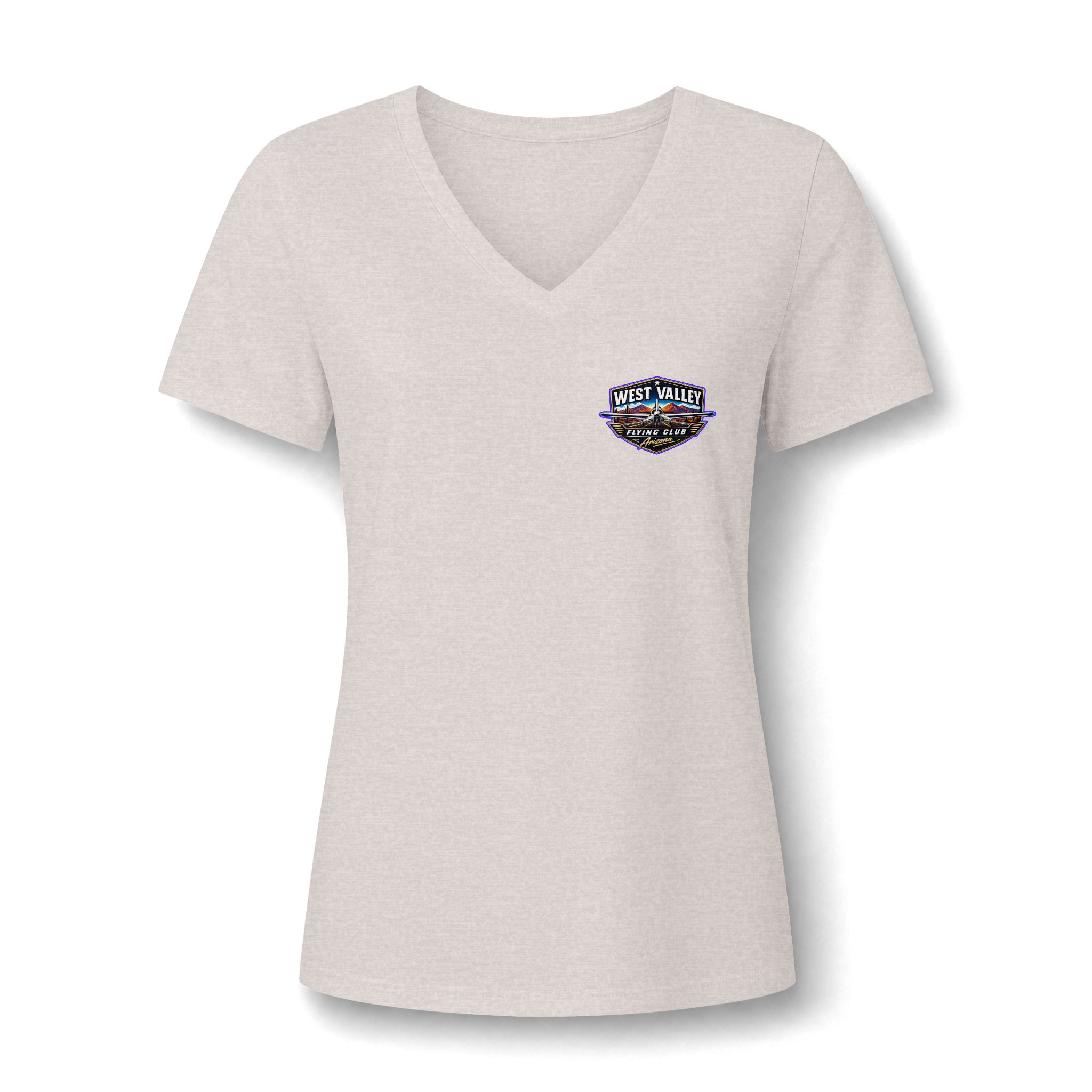 Women's V-Neck Tee — West Valley flying Club - Image 10
