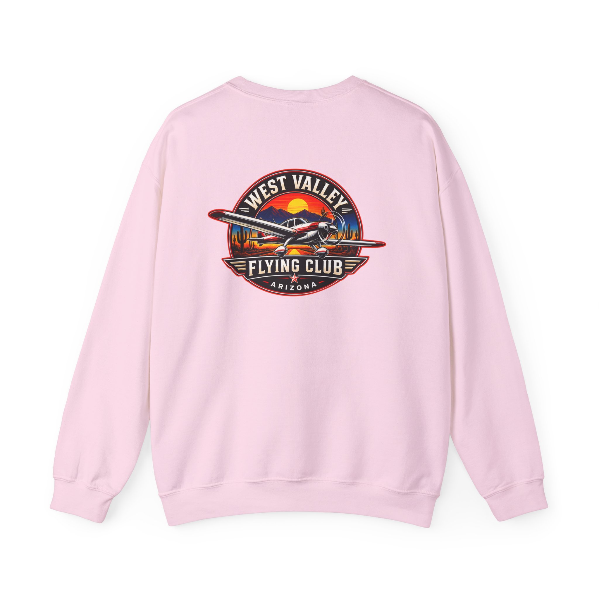 West Valley Flying Club Crewneck Sweatshirt — Vintage Airplane Logo - Image 12