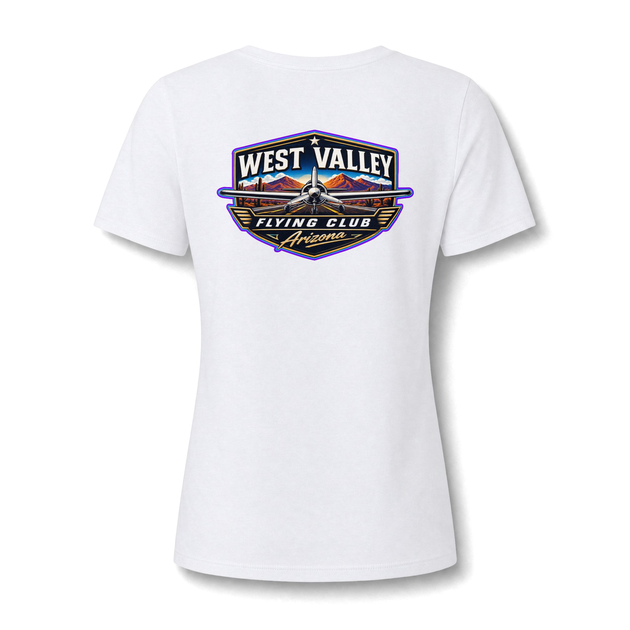 Women's V-Neck Tee — West Valley flying Club - Image 4