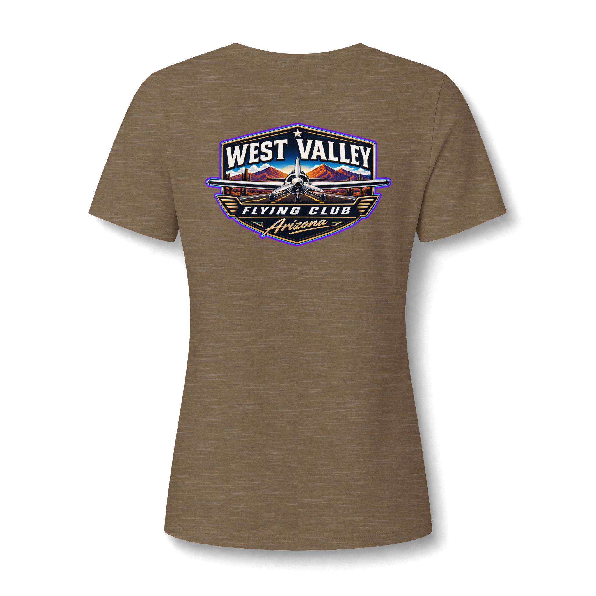 Women's V-Neck Tee — West Valley flying Club - Image 15