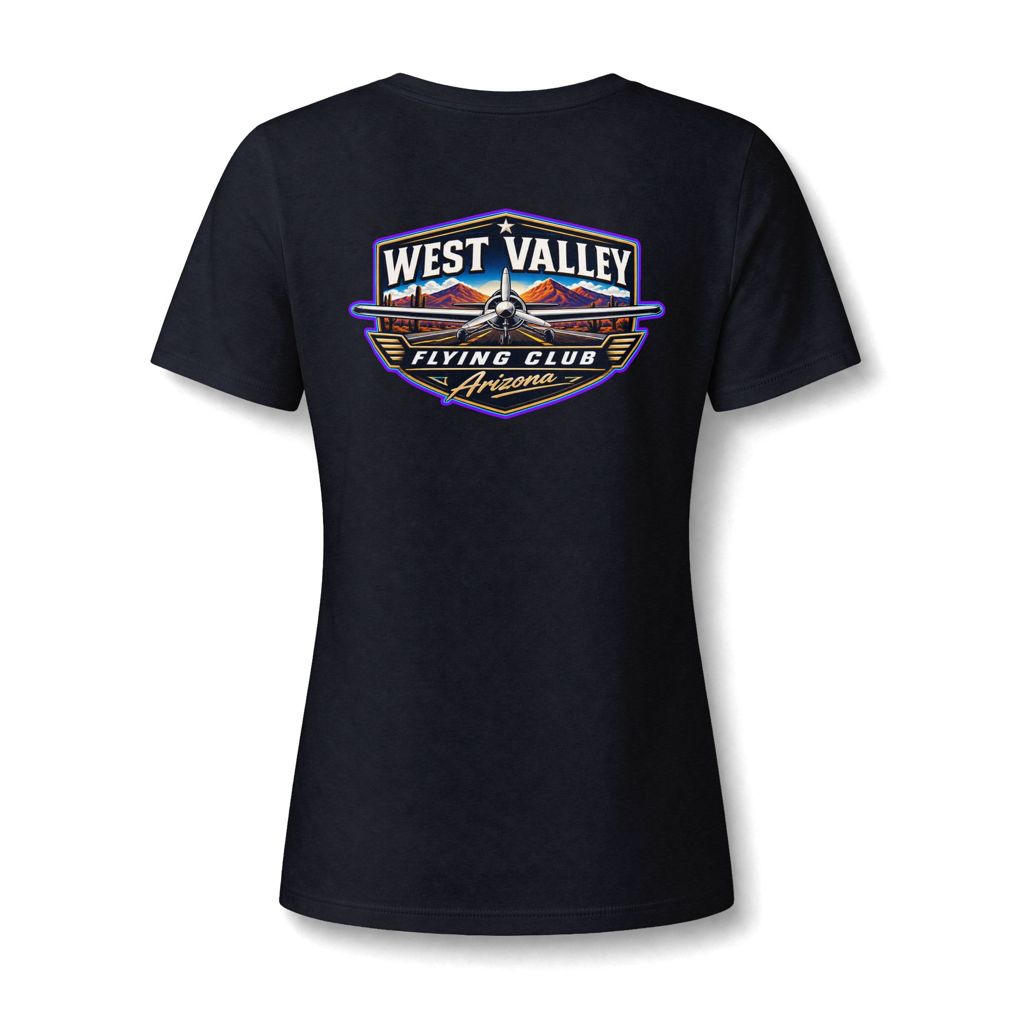 Women's V-Neck Tee — West Valley flying Club - Image 9