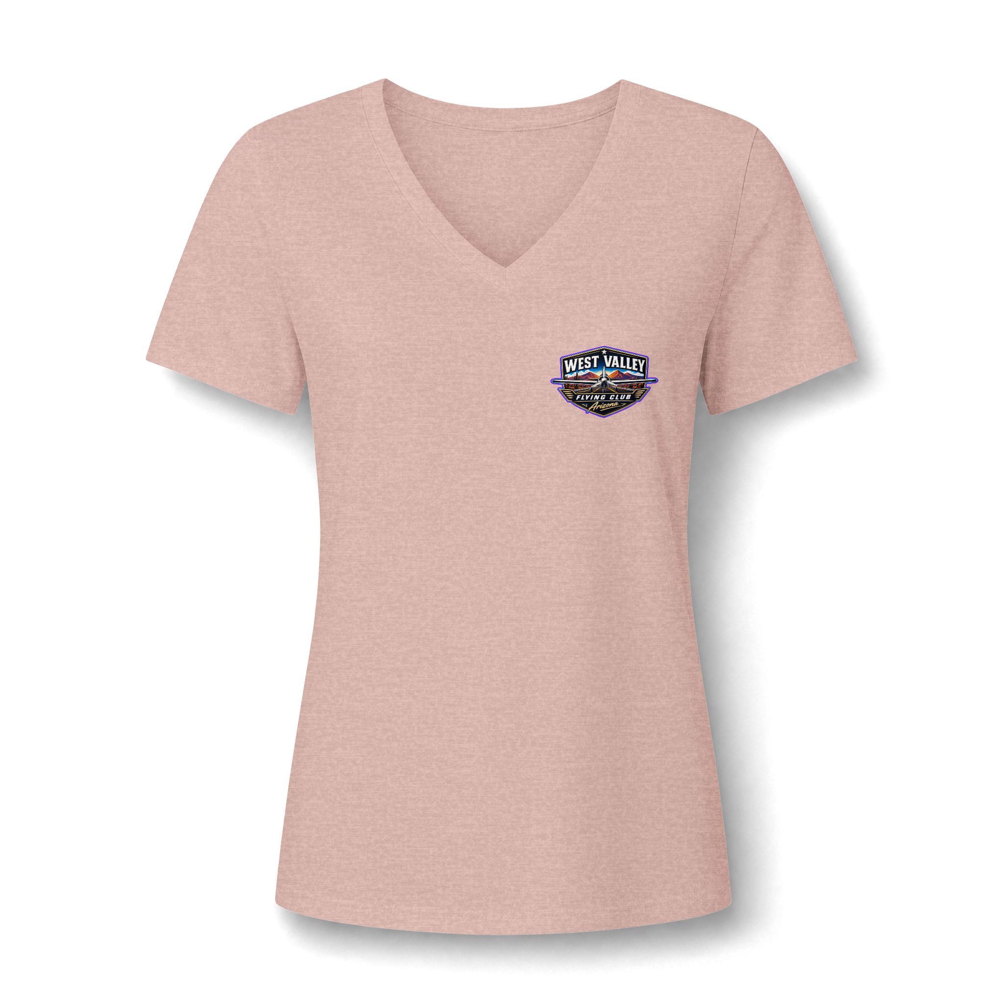 Women's V-Neck Tee — West Valley flying Club - Image 12