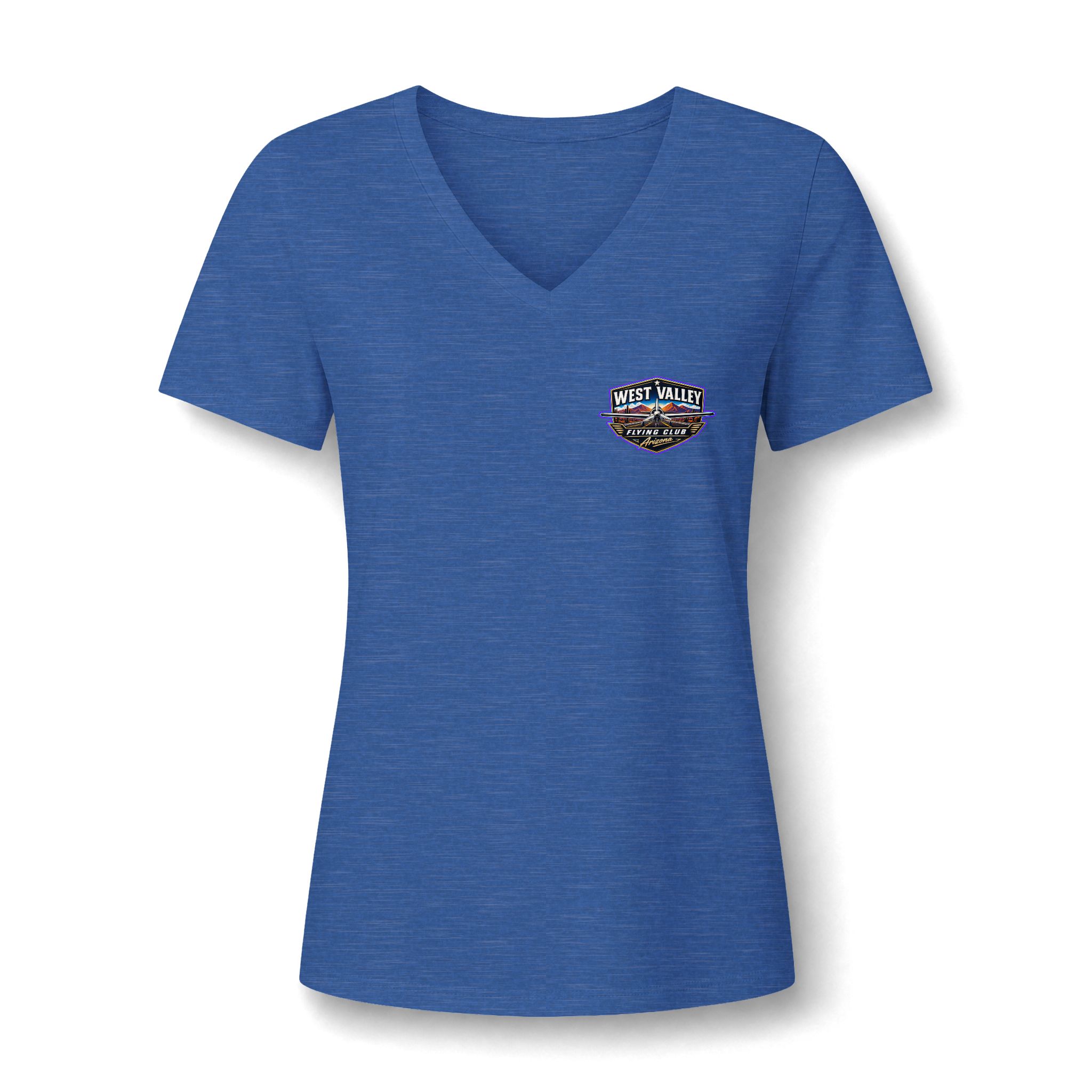 Women’s V-Neck Tee — West Valley flying Club