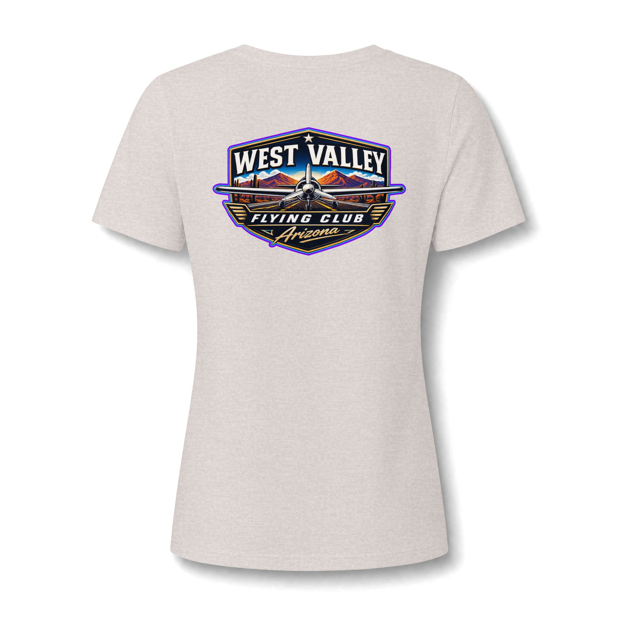 Women's V-Neck Tee — West Valley flying Club - Image 11