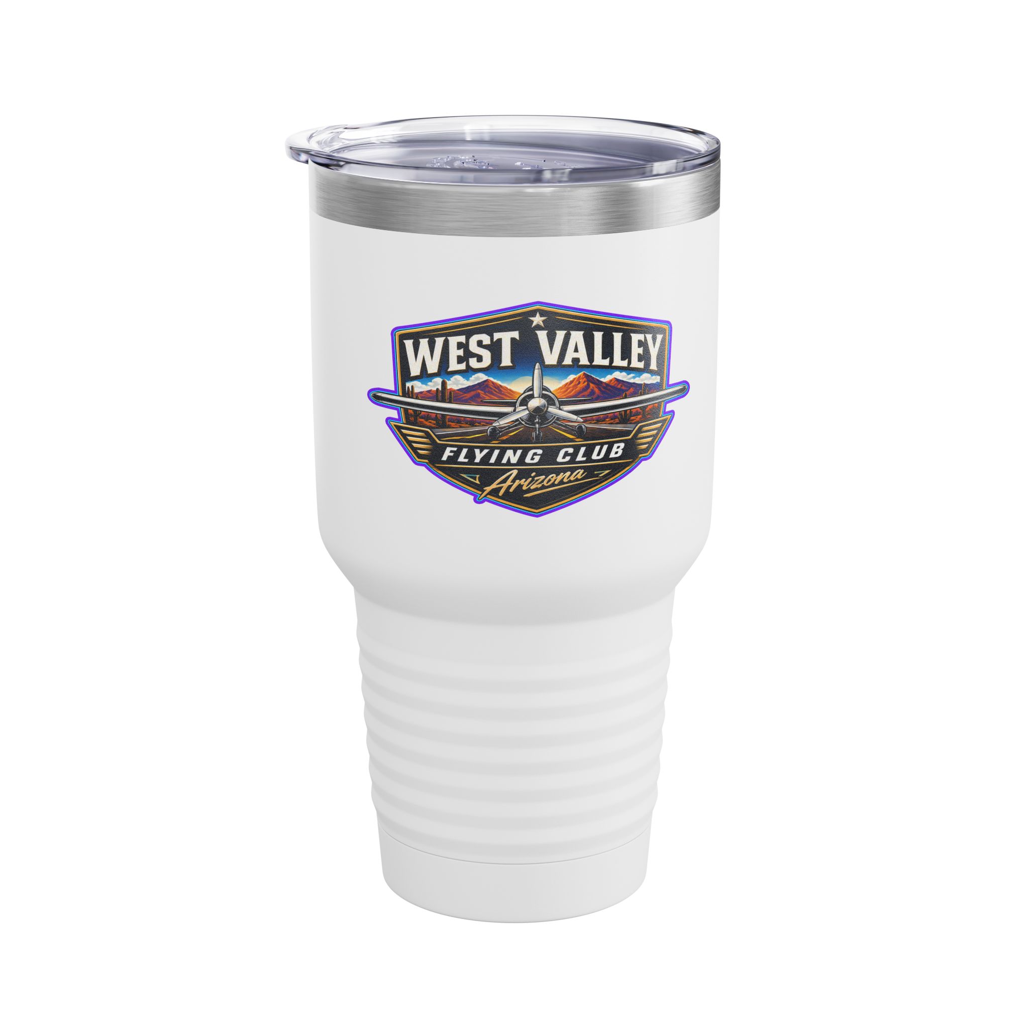 West Valley Flying Club 30oz Tumbler — Insulated Travel Mug - Image 4