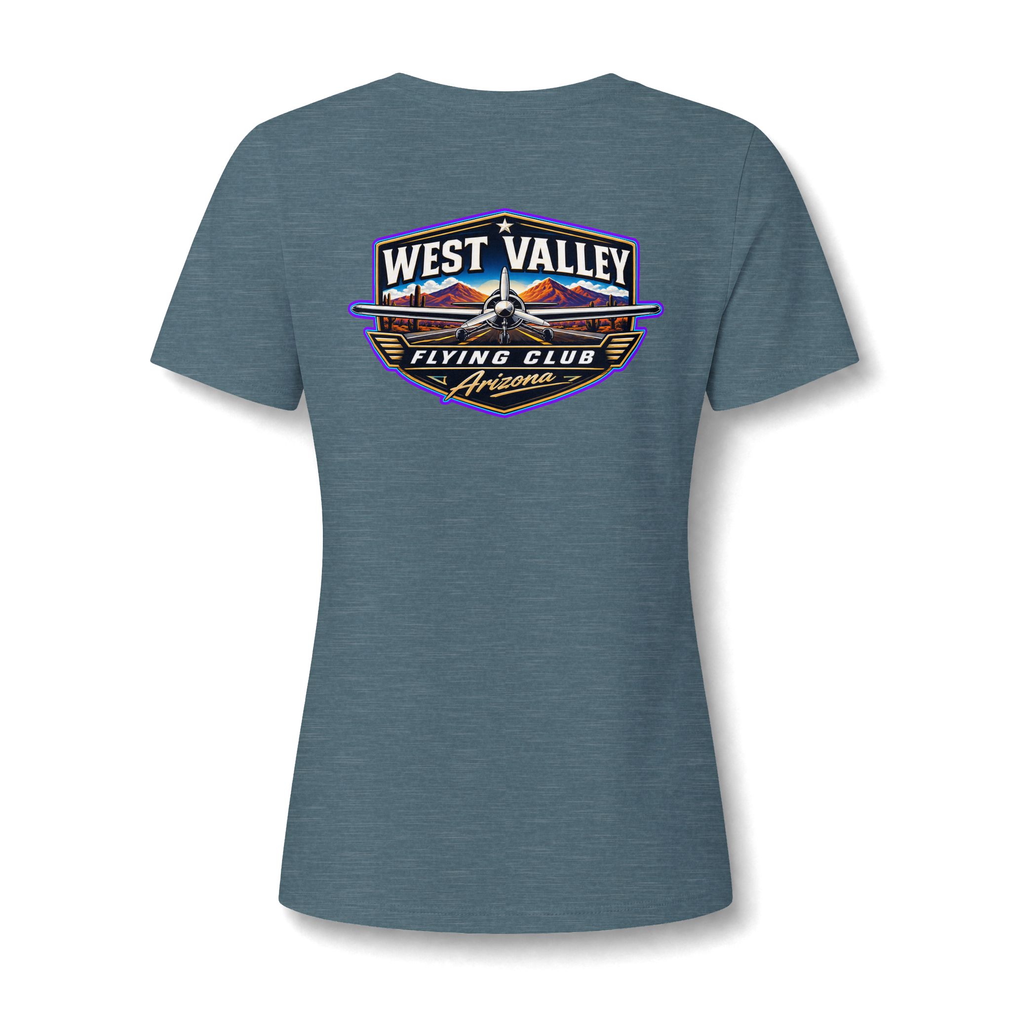 Women's V-Neck Tee — West Valley flying Club - Image 17